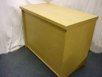 additional images for Light oak tambour front desk high cupboard