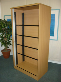 additional images for 1960mm high beech side tambour cupboards