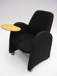 additional images for Pair of black reception chairs