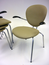 additional images for Allermuir Bug light green stacking chair