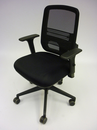 additional images for  Dauphin Valo synchronous black fabric/mesh task chair