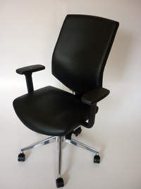 additional images for Sven black faux-leather G3 managerial task chair