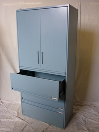 additional images for Maine sky blue 1970mm high 915mm wide combi storage
