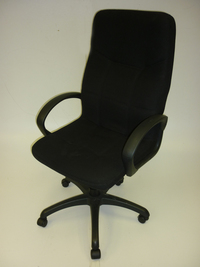 additional images for High back black fabric budget executive chair