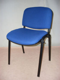additional images for Blue Club stacking chairs