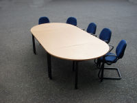 additional images for Set of four Harley light oak folding tables