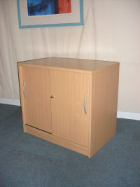additional images for Beech desk high cupboard